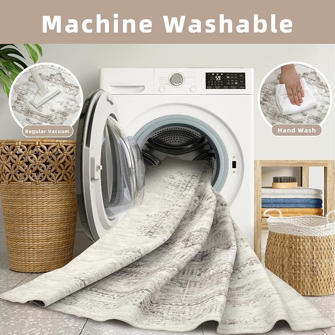 Machine Washable Rugs 8x10 Area Rugs - Image 5
