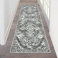 HEBE Hallway Runner Rug 2'x6' Washable Vintage Distressed Area Rugs Non Slip by HEBE