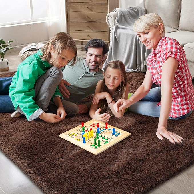 Shag Area Rugs for Bedroom Living Room, 5X8 Ultra Soft Fluffy Area Rugs for Dorm - Image 2