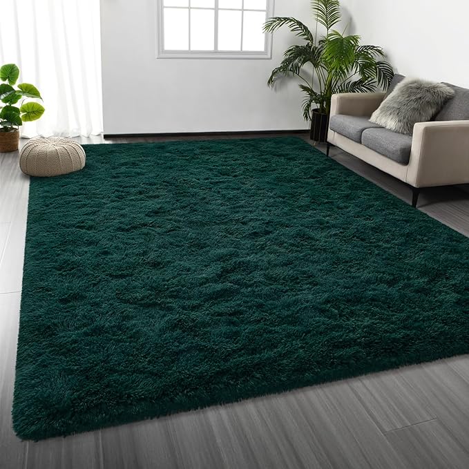 Deerhoo Large Shag Area Rugs 5 x 8, Plush Fuzzy Rugs by Deerhoo
