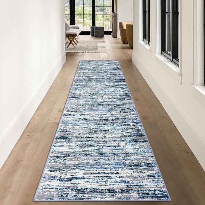 Lansny Modern Abstract Runner Rug 3x10 - Image 2