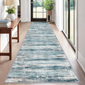 KOZYFLY Modern Abstract Hallway Runner Rug, 2.6x12 Washable Rug Runner Non-Slip by KOZYFLY