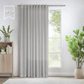 60 Inch Wide Curtains Grey for Living Room 2 Panels Set Back Tab Pocket Drape by Pitalk