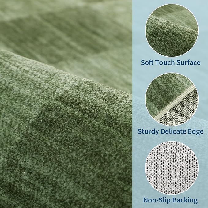 GarveeHome Checkered Washable 2x3 Rug Small Area Rugs Non-Slip - Image 7