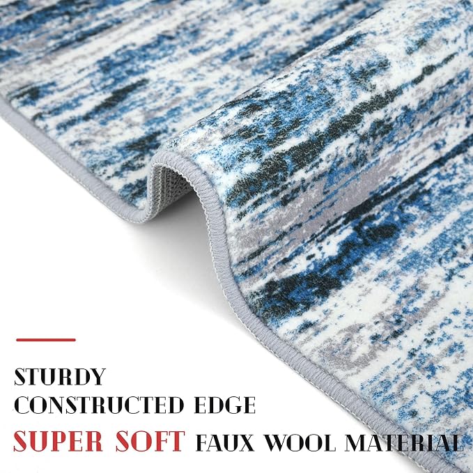 Lansny Modern Abstract Runner Rug 2x10 - Image 5