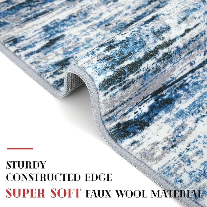 Lansny Modern Abstract Runner Rug 2.6x18 - Image 5