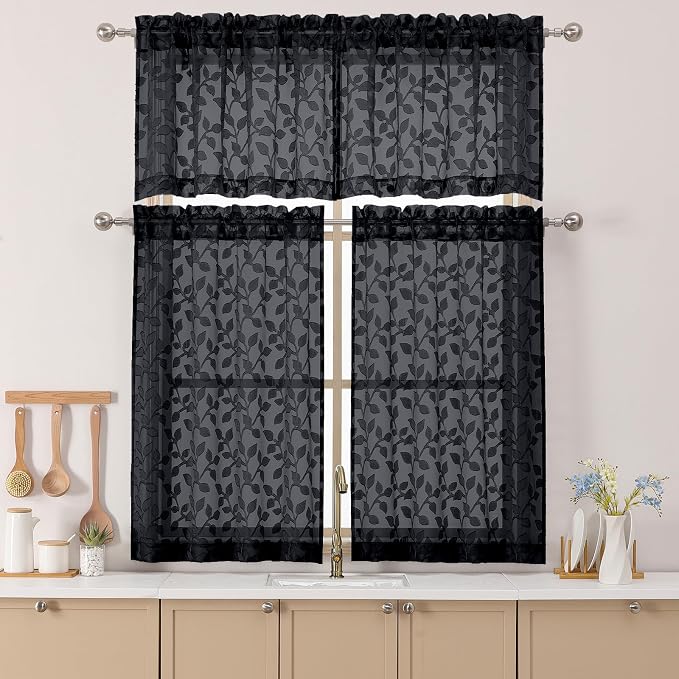 Chyhomenyc Black Sheer Valances - Image 2