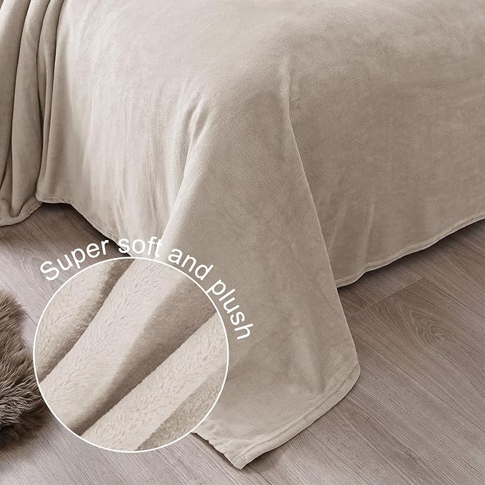 Exclusivo Mezcla Fleece Camel Throw Blanket - Image 5
