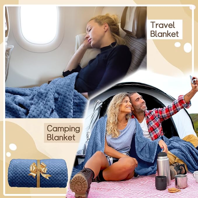 4 Pack Fleece Throw Blankets 50x60 Inches – 270 GSM Ultra Soft Flannel - Image 6