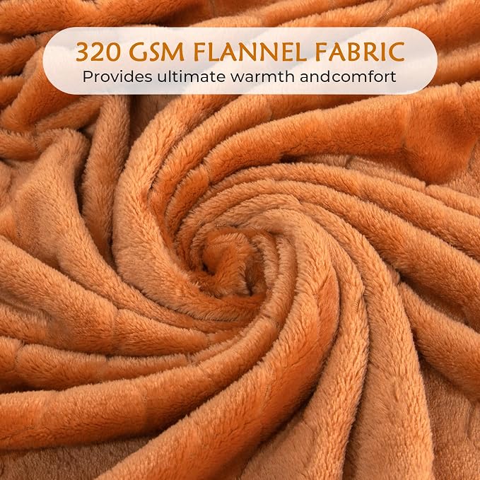 TOONOW Fleece Blanket Super Soft Cozy Throw Blanket 50" x 60", Lightweight - Image 4