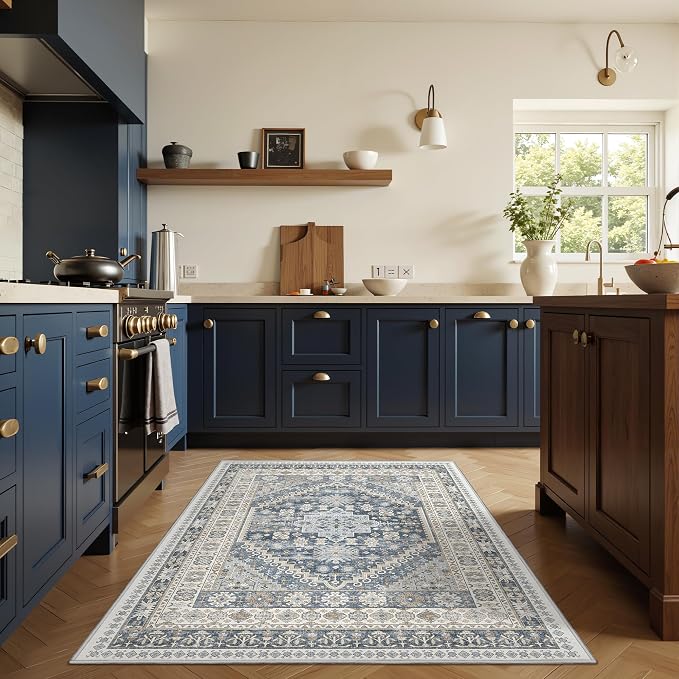 3x5 Washable Area Rug for Entryway, Kitchen Rugs Non Slip for Dining Room - Image 4