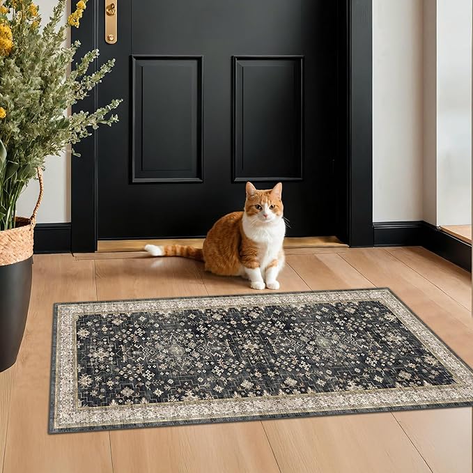 2x4 Entryway Runner Rugs, Small Runners by HazoHaus