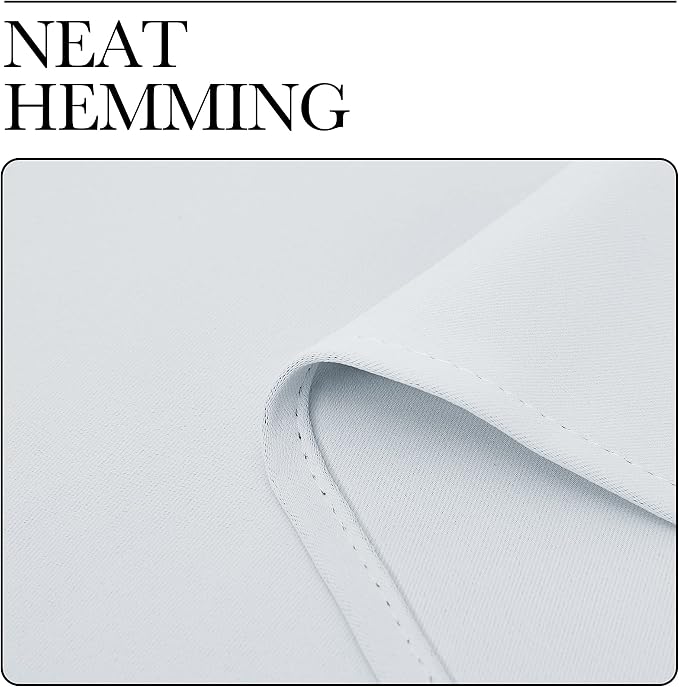 NICETOWN Greyish White Window Curtain Panels - Image 6