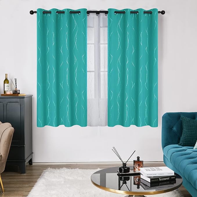 Deconovo Blackout Curtains, Thermal Insulated Soundproof Grommet Drapes - Image 2