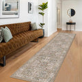 Hazo Haus Non Slip 2x10 Moss Green Hallway Runner - 10ft Long Runner Rugs by HazoHaus