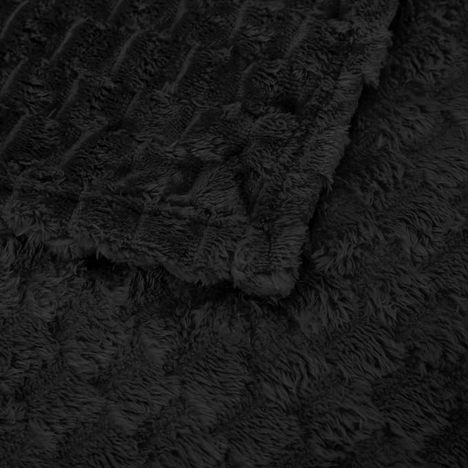 Black Throw Blanket 50"×70" inches Gifts - Image 5