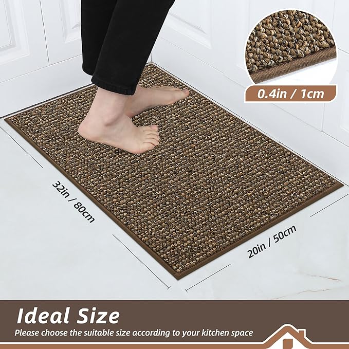 BEQHAUSE Kitchen Rugs 20"x32", Non-Slip Kitchen Mats - Image 2