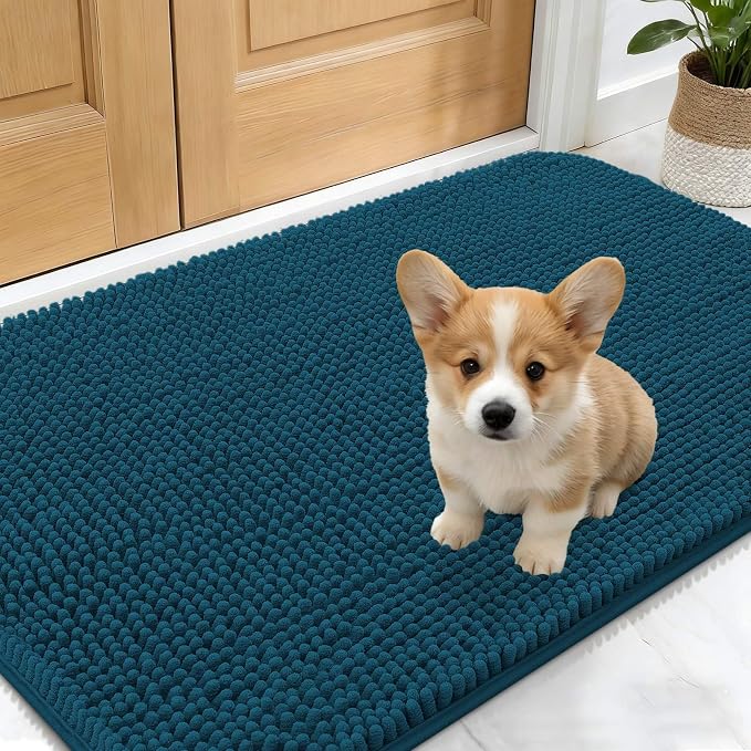 OLANLY Dog Door Mat for Muddy Paws 30x17, Absorbs Moisture and Dirt, Absorbent by OLANLY