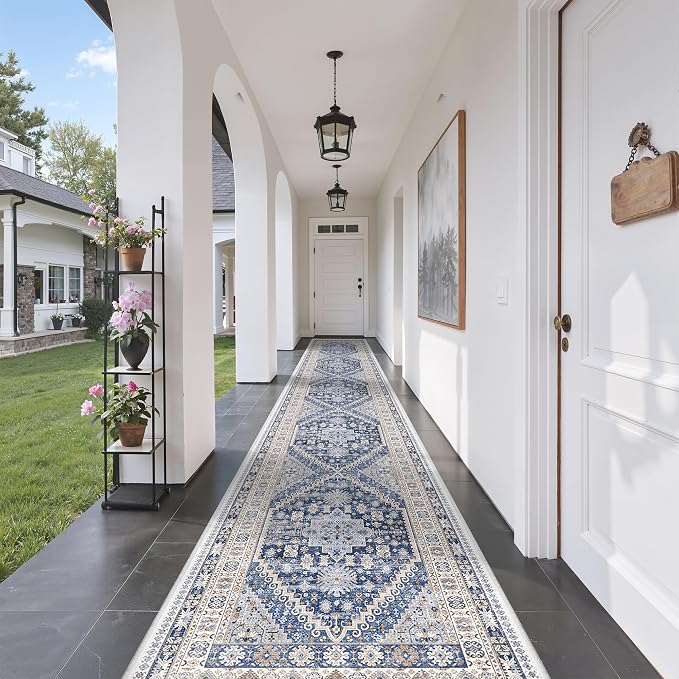 zesthome Washable Runner Rug 2.5x16 by Zesthome