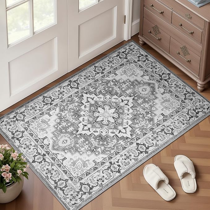 Lofus 2x3 Washable Rug for Entryway Bathroom, Non Slip Kitchen Mats for Floor - Image 2