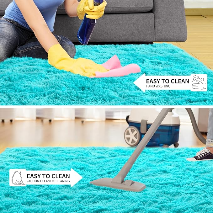 Tepook Fluffy Large Rugs for Living Room, Shag Area Rug 6x9 Soft Carpet for - Image 7