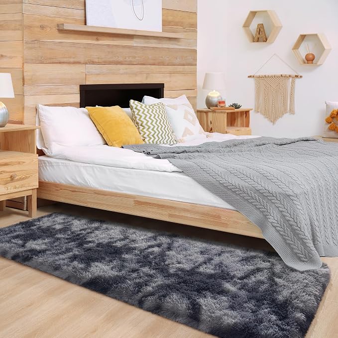 Chicrug Soft Runner Rugs for Bedroom Living Room Plush Fluffy Rug 2x10 Feet - Image 5