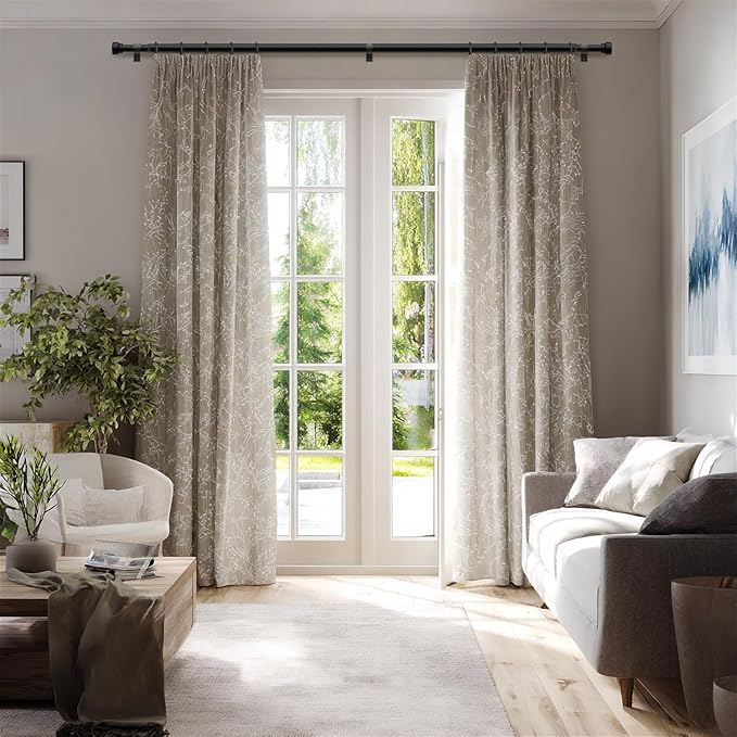 Lootkell Modern Matte Black Curtain Rods - Image 3