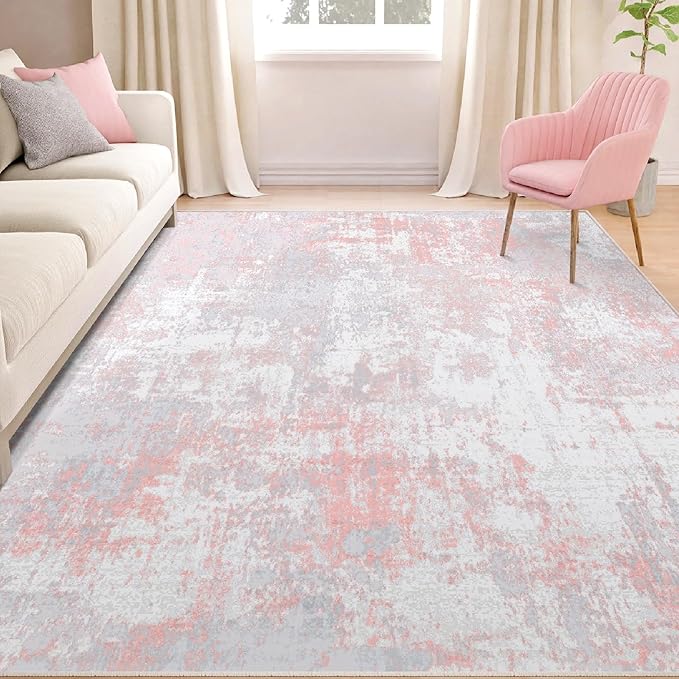 Washable Area Rugs 5'x7' Non-Slip Modern Abstract Soft - Image 3