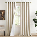 NICETOWN 100% Absolutely Blackout Linen Curtains by NICETOWN