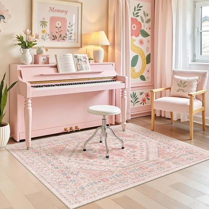 zesthome Pink Rug - Image 4
