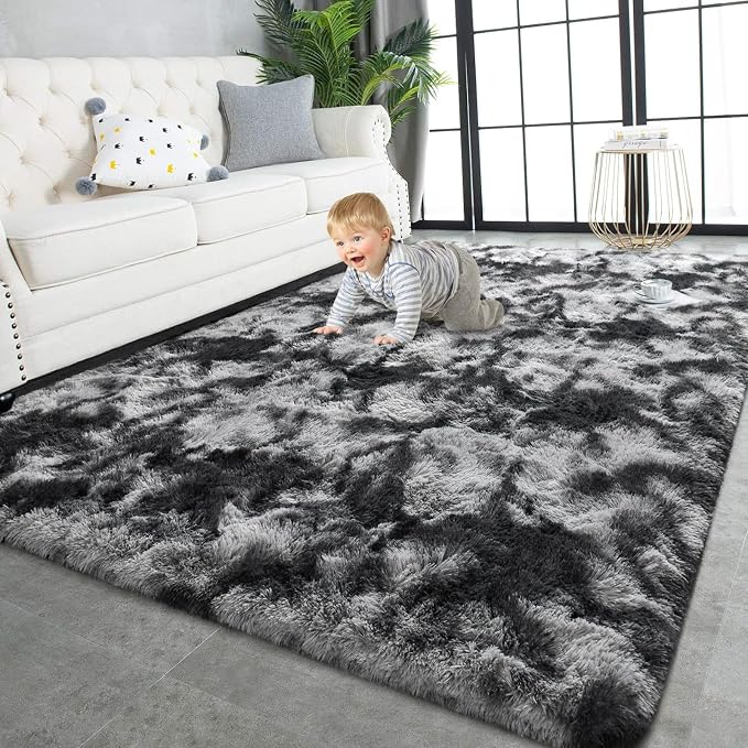 TWINNIS Super Soft Shaggy Rugs Fluffy Carpets 5x7 Feet, Indoor Modern Plush by TWINNIS