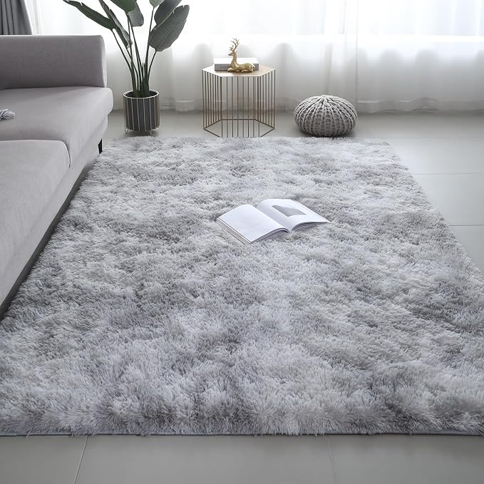 Shag Area Rugs for Bedroom Living Room, 5X8 Ultra Soft Fluffy Area Rugs for Dorm - Image 6
