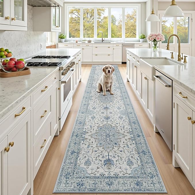 Area Rugs 2'6''x10' Runner Rug Non Slip Washable by RELEANY