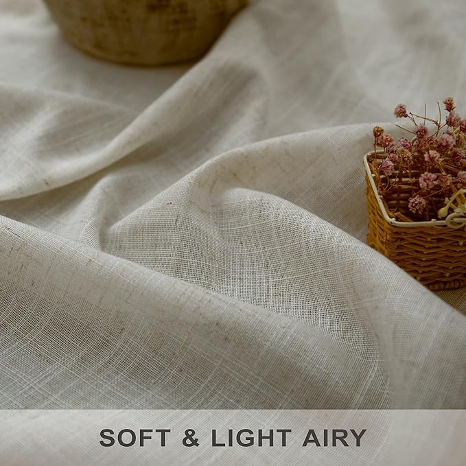 Pitalk Beige Curtains 78 Inches Long - Image 3