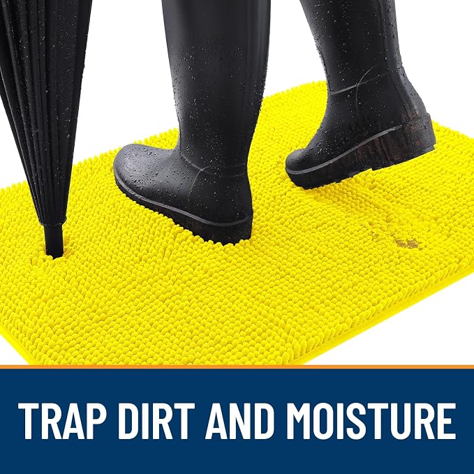 OLANLY Dog Door Mat for Muddy Paws 36x24, Absorbs Moisture and Dirt, Absorbent - Image 2