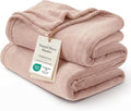 Bedsure GentleSoft Fleece Throw XL Blanket Dusty Pink by BEDSURE