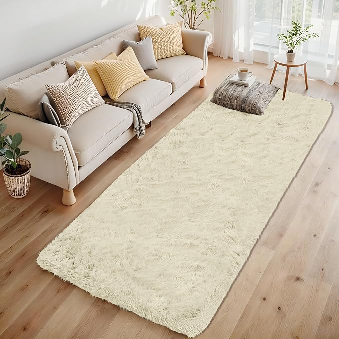 2x6 Runner Rug for Bedroom: Fluffy Shag Soft Washable Rugs Small Fuzzy Plush - Image 6