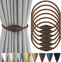 6 Pack Magnetic Curtain Tiebacks Rope Modern Handmade Curtain Tie Backs by CurtianTiebacks