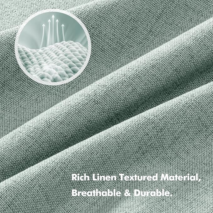MIULEE 100% Blackout Linen Curtains - Image 3