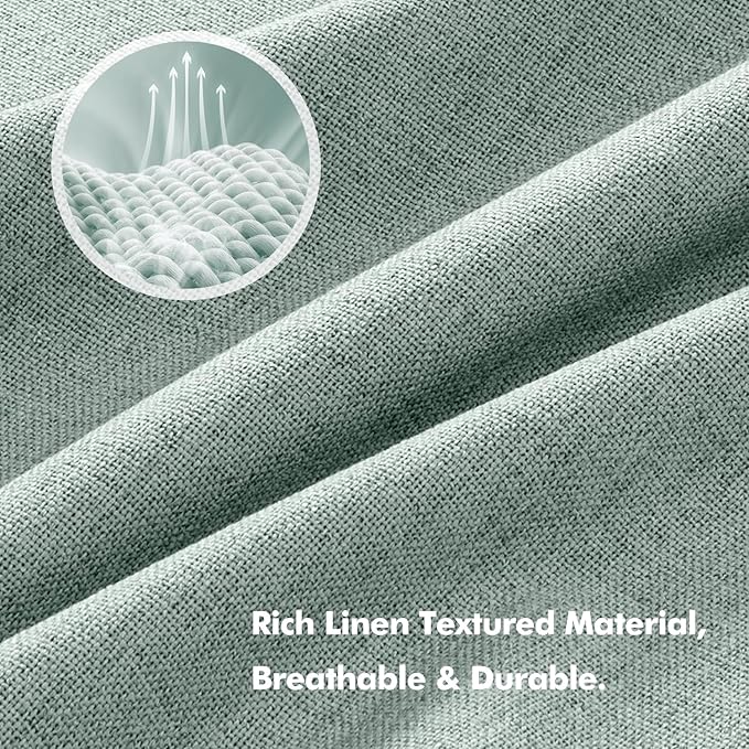 MIULEE 100% Blackout Linen Curtains - Image 3
