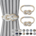 NICEEC 2 Pack Mini Magnetic Curtain Tiebacks Nordic Simple Style Drape Tie by NICEEC
