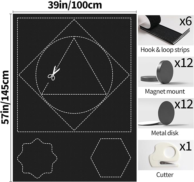 BKSAI 100% Blackout Curtains for Bedroom, Magnetic Portable Blackout Shades for - Image 7
