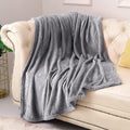 KMUSET Fleece Blanket Twin Size Grey Lightweight Throw Blanket Super Soft Cozy by COZYBLANKETHappyHomeLife