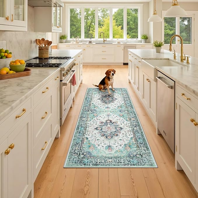 Area Rugs 2'x6' Runner Rug Non Slip Washable - Image 2