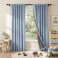 RYB HOME Linen Texture Curtains by RYBHOME