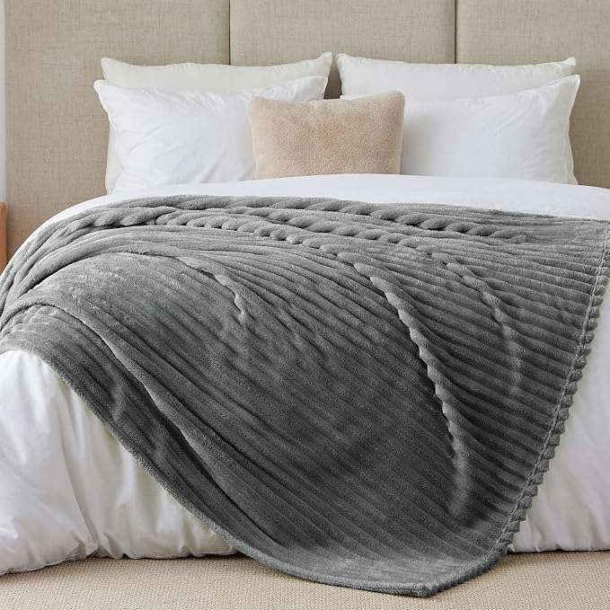 BEDELITE King Size Blanket for Bed, 300GSM Soft & Warm Fleece Blanket, - Image 7