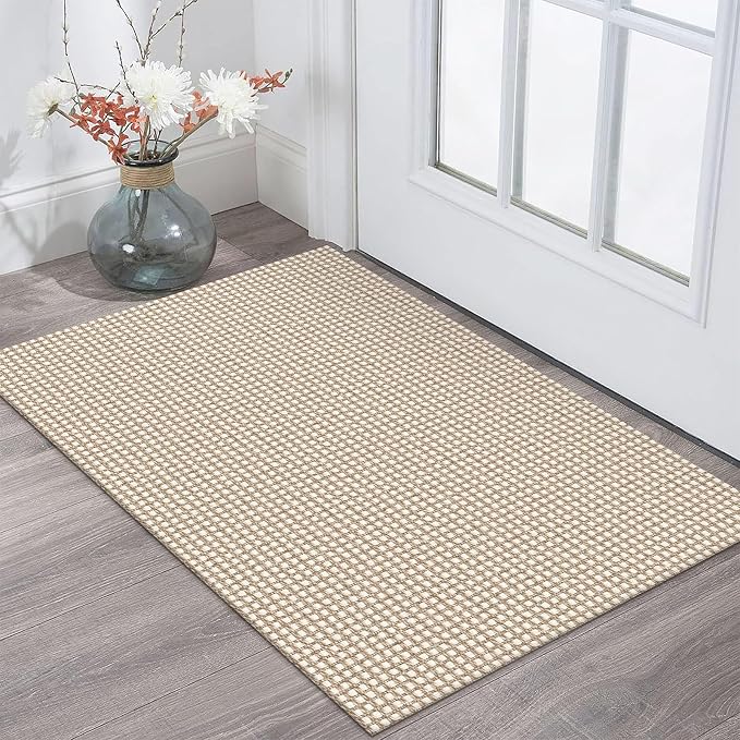 KOZYFLY Indoor Door Mat 2x3 ft Small Area Rugs Washable Front Door Mat Non Slip by KOZYFLY