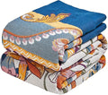 MSGKV Boho Throw Blanket 50"x60" Couch Floral 100% Cotton Blanket Spring by MSGKVHomeTextiles
