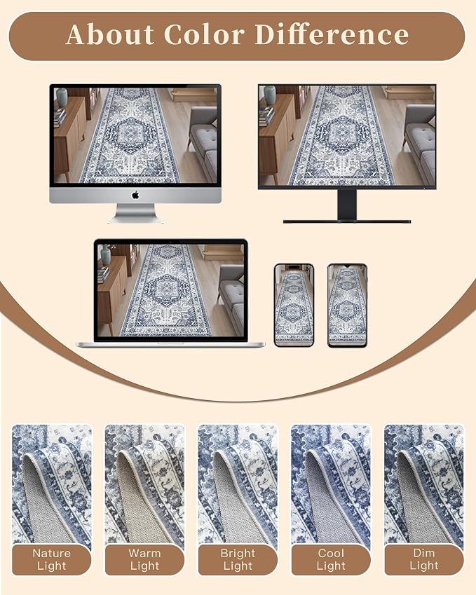 Madane Hallway Washable Runner Rug - Image 10