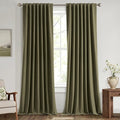 MIULEE 100% Blackout Linen Curtains by MIULEE